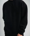 Biçomi Uzun Kol Bisiklet Yaka Basic SweatShirt - Siyah