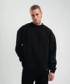 Biçomi Uzun Kol Bisiklet Yaka Basic SweatShirt - Siyah