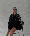 Biçomi Yıldırım Baskılı Bisiklet Yaka SweatShirt - Siyah