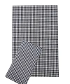 Zefir Desen Sofra Bezi Masa Örtüsü 170 x 170 Cm Siyah