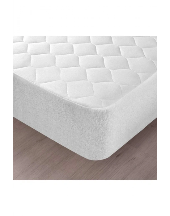 100X200 Sıvı Geçirmez Kapitoneli Tek Kişilik Alez Fitted Pamuklu