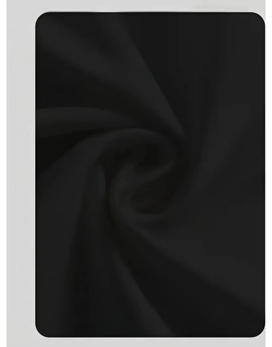 20/1 Penye Compack Day One Baskılı Oversize Bisiklet Yaka T-shirt - Siyah -