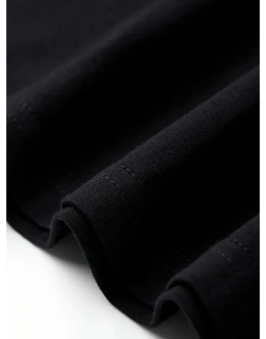 20/1 Penye Compack Özgür kuşlar Baskılı Baskılı Oversize Bisiklet Yaka T-shirt - Beyaz -