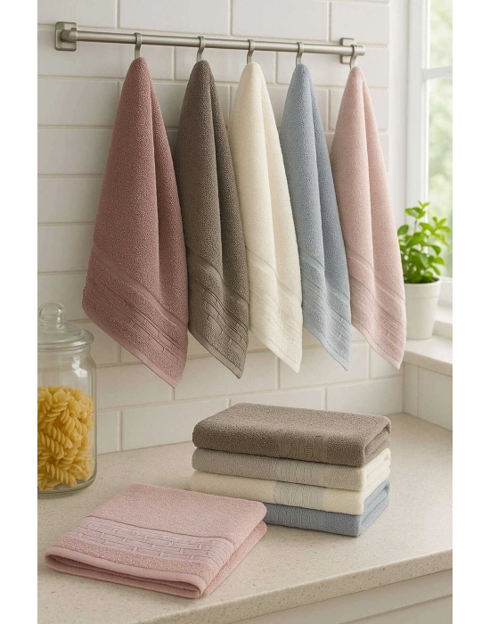 6 Parça Mutfak Havlusu Seti %100 Pamuklu Zahter