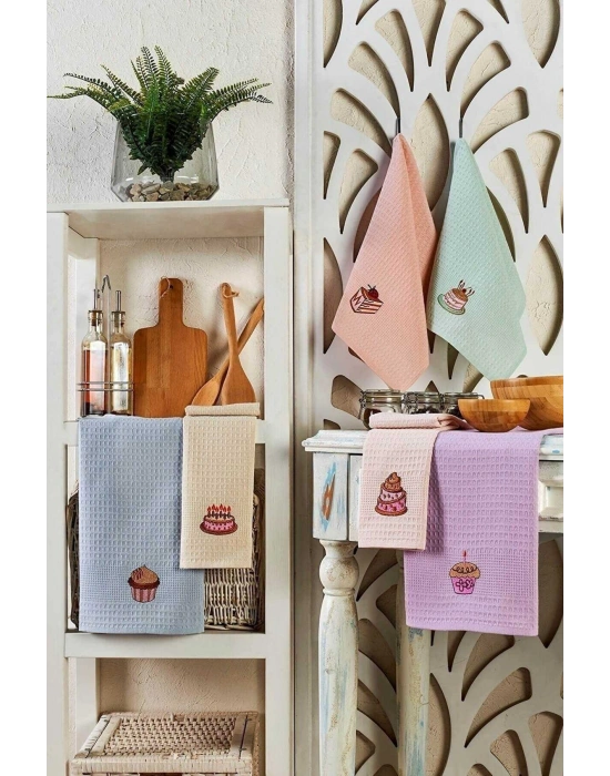 6 Parça Mutfak Kurulama Bezi 30 X 50 Cm Cake