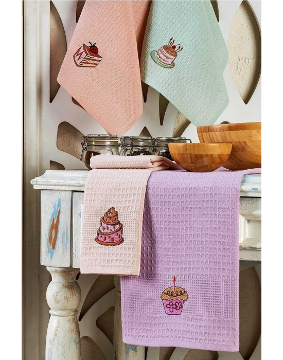 6 Parça Mutfak Kurulama Bezi 30 X 50 Cm Cake