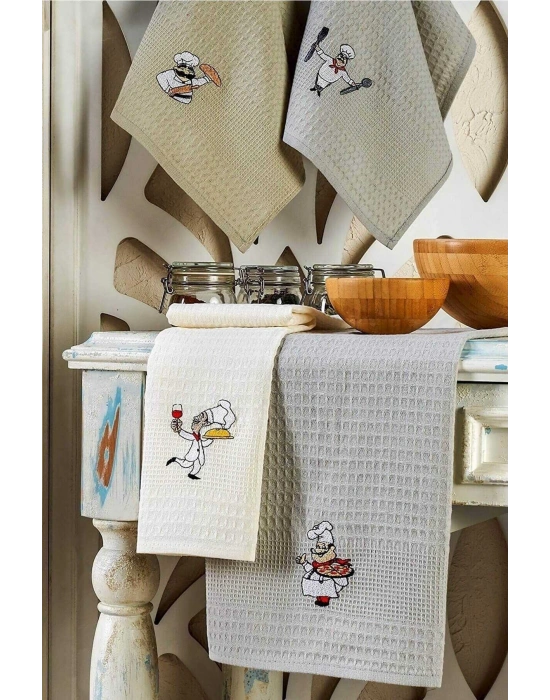 6 Parça Mutfak Kurulama Bezi 30 X 50 Cm Chef