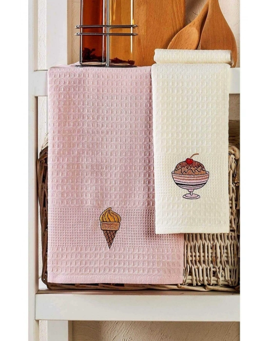 6 Parça Mutfak Kurulama Bezi 30 X 50 Cm İce Cream