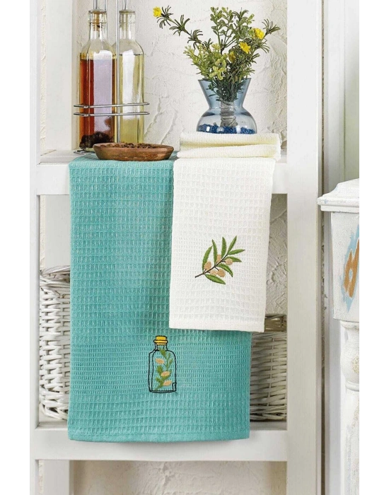 6 Parça Mutfak Kurulama Bezi 30 X 50 Cm Mint