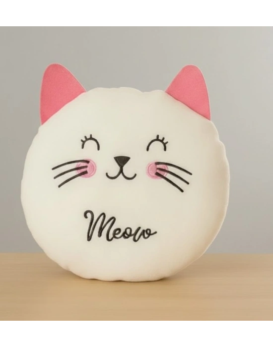 Sevimli Kedi Orta Boy Bebek Çocuk Yastık