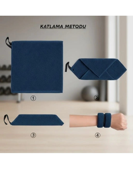 Sporcu Havlu El Bilekliği Ter Havlusu Yumuşak Mikrofiber