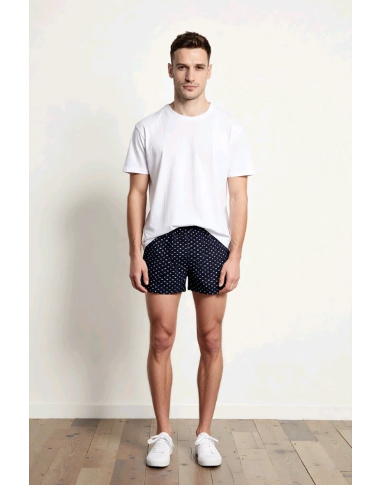 Desenli Erkek Likralı Boxer 6 adet