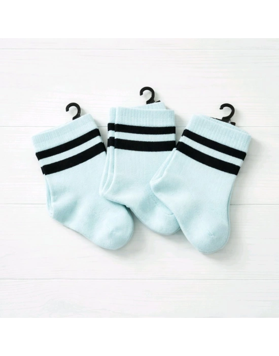 Beyaz Sporcu Kolej Patik Çorap 3lü Set