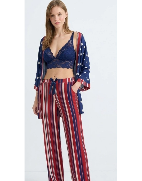 Bicomi Viskon 3lü Pijama Takımı - Şıklık ve Rahatlık Bir Arada