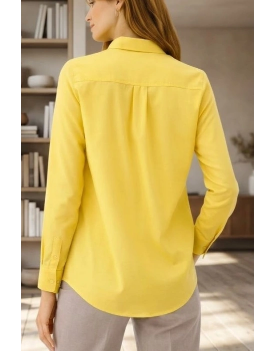 Günün Her Anına Uygun: Bicomi Klasik Yaka Sarı Ofis ve Günlük Gömlek