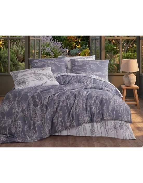 Kolay Ütülenebilir & Terletmez Gece Bahçesi Çift Kişilik Nevresim Seti