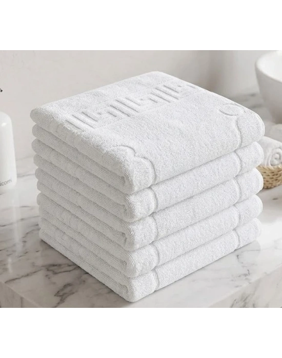 Bicomi 4 Parça %100 Pamuklu Ayak İzli Banyo Paspas Seti – Yumuşak ve Hızlı Kuruyan