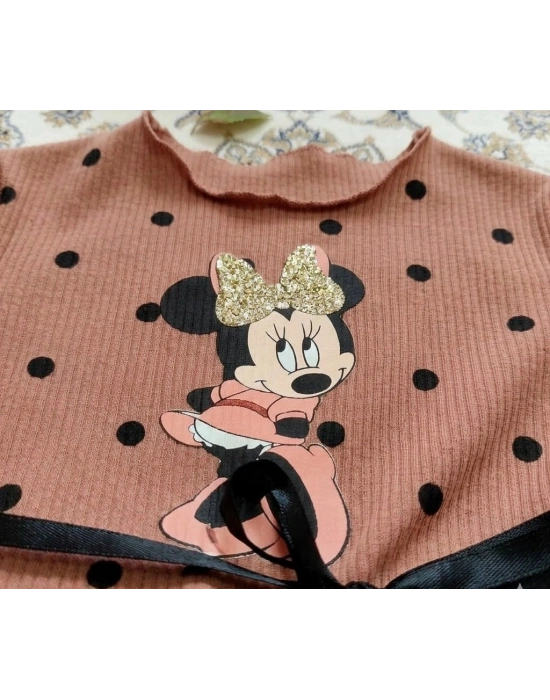 Tahriş Etmeyen Astarlı Mickey Tütü Elbise