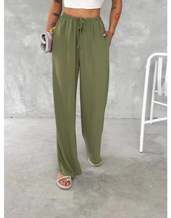 Ayrobin Oversize   Pantalon - Mint Yeşili -
