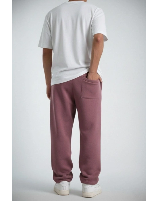 Baggy Alt Eşofman - Gül Kurusu