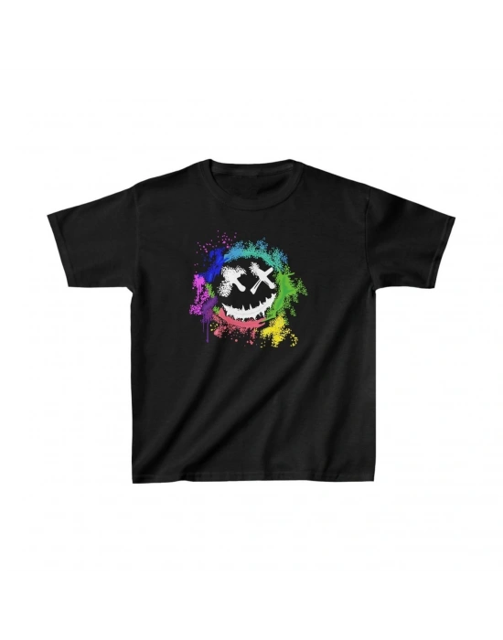 Baskılı T-Shirt - Siyah -