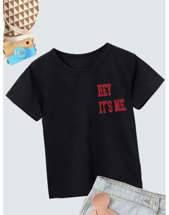 Baskılı T-Shirt - Siyah -