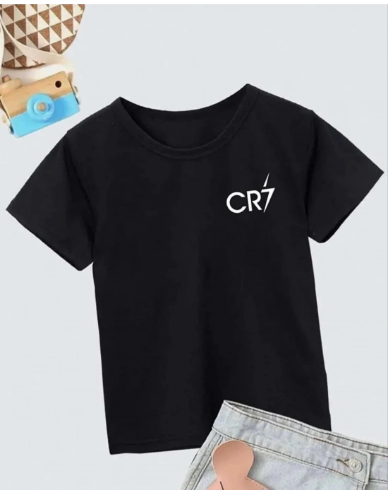 Baskılı T-Shirt - Siyah -