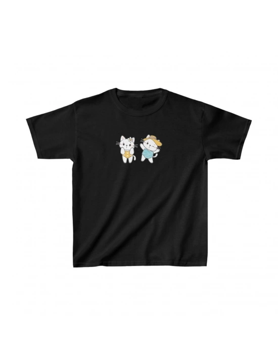 Baskılı T-Shirt - Siyah -