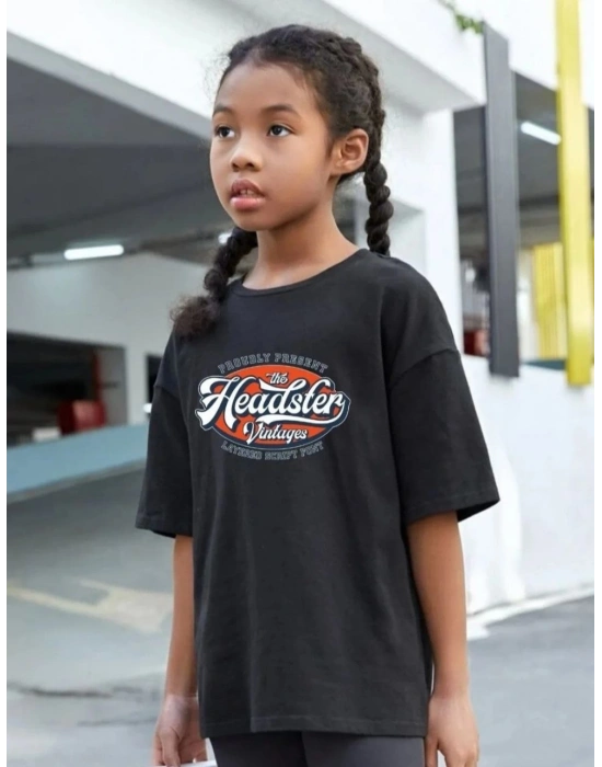 Baskılı T-Shirt-Siyah -