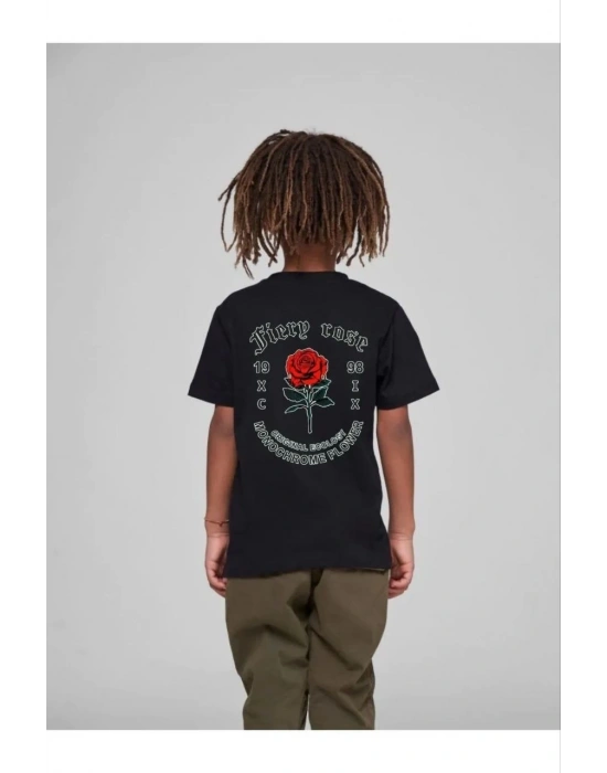 Baskılı T-Shirt - Siyah -