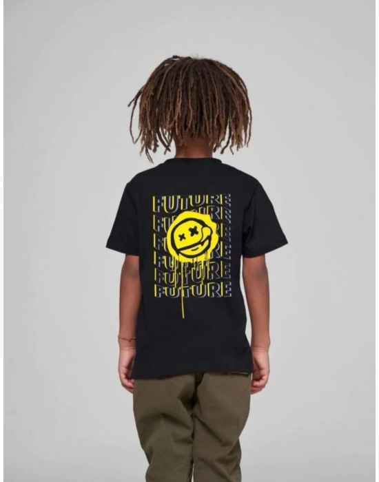 Baskılı T-Shirt - Siyah -