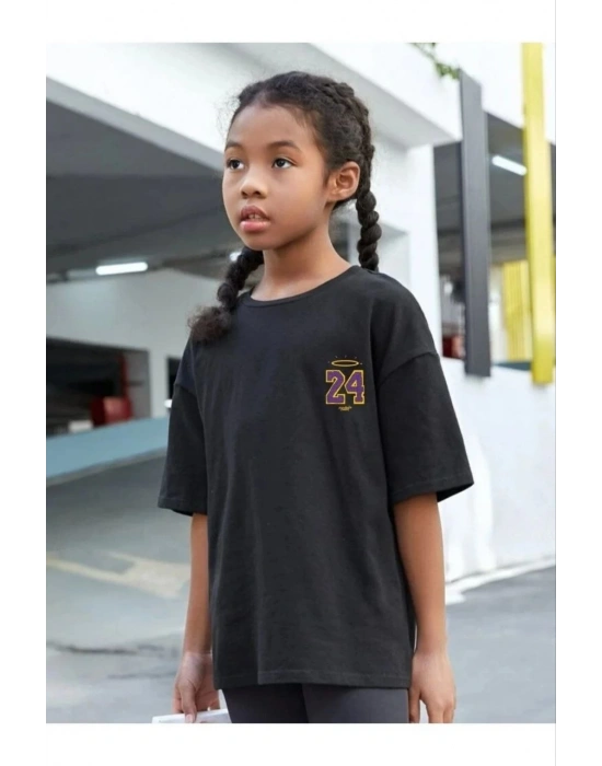 Baskılı T-Shirt - Siyah -