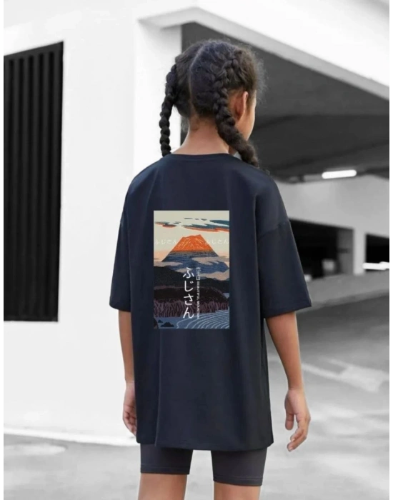 Baskılı T-Shirt - Siyah -