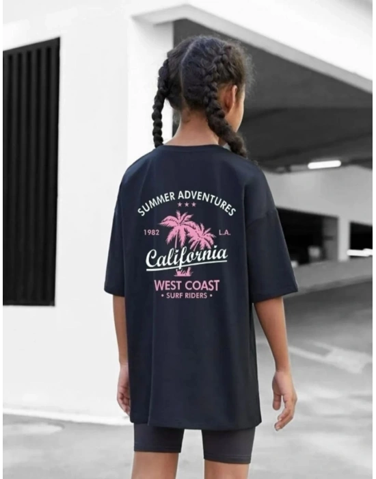 Baskılı T-Shirt - Siyah -