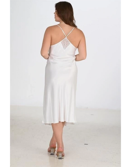 Bicomi 2li Ekru Sabahlık Takımı Bigsize 6224