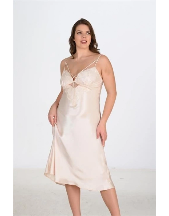 Bicomi 2li Fildişi Sabahlık Takımı Bigsize 6222