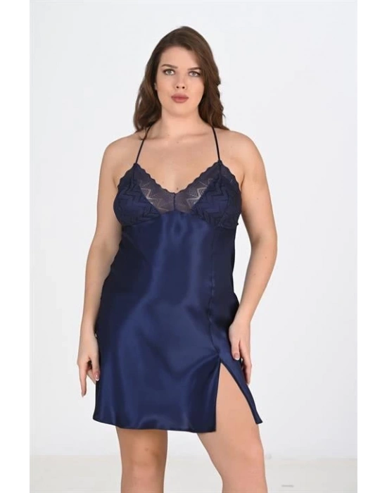 Bicomi 2li Lacivert Sabahlık Takımı Bigsize 6215