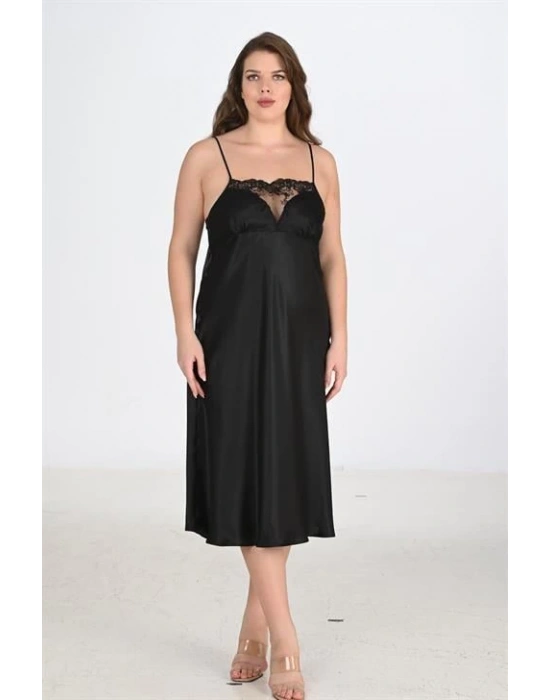 Bicomi 2li Siyah Sabahlık Takımı Bigsize 6221