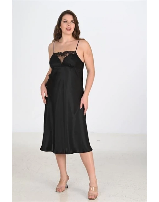 Bicomi 2li Siyah Sabahlık Takımı Bigsize 6221