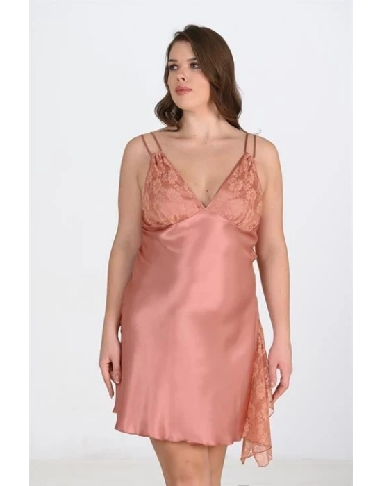 Bicomi Büyük Beden Bakır Gecelik 2109