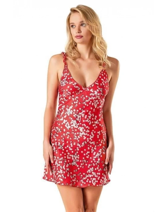 Bicomi Desenli Saten Gecelik 8145