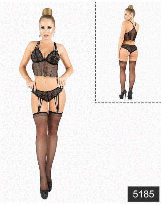 Bicomi Jartiyerli Büstiyer Set