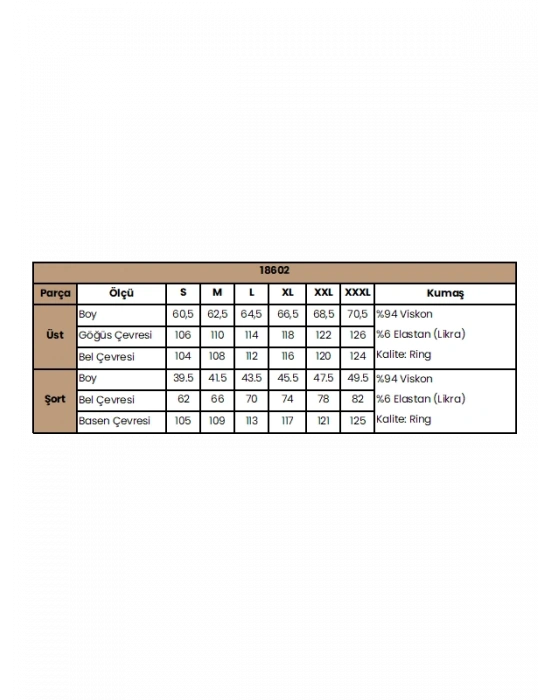 Bicomi Kısa Kollu Dantelli V Yaka Şort Takımı