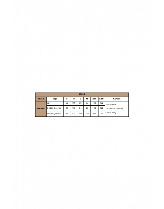 Bicomi Kolu Omzu ve Yakası Dantelli Önü Düğmeli Gecelik