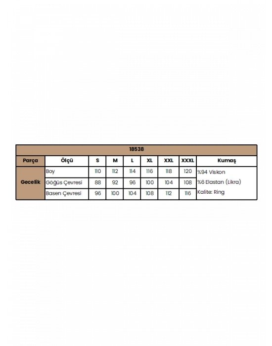 Bicomi Kolu Omzu ve Yakası Dantelli Önü Düğmeli Gecelik