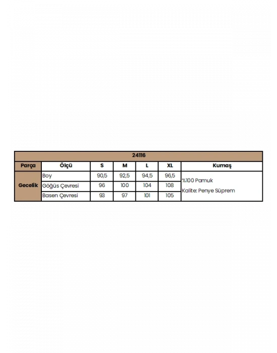 Bicomi Meyve ve Yaprak Baskılı Dantelli Feel Good Gecelik