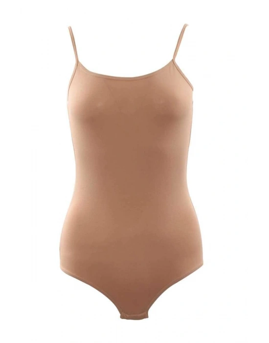 Bicomi Pamuklu Alttan Çıtçıtlı İp Askılı Badi