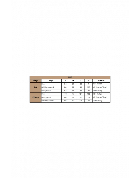 Bicomi Uzun Kollu Dantelli ve Dekolteli Pijama Takımı