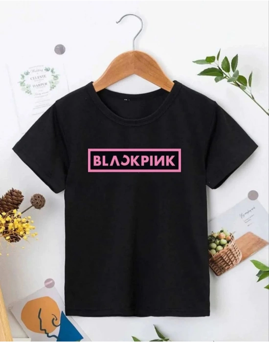 Bisiklet Yaka Baskılı T-Shirt - Siyah -