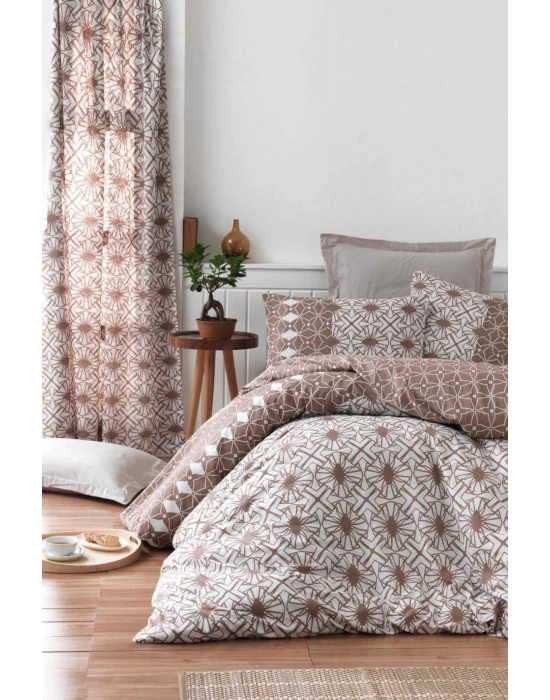 Çift Kişilik Ranforce Nevresim Takımı %100 Pamuklu Güneş